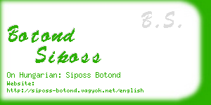 botond siposs business card
